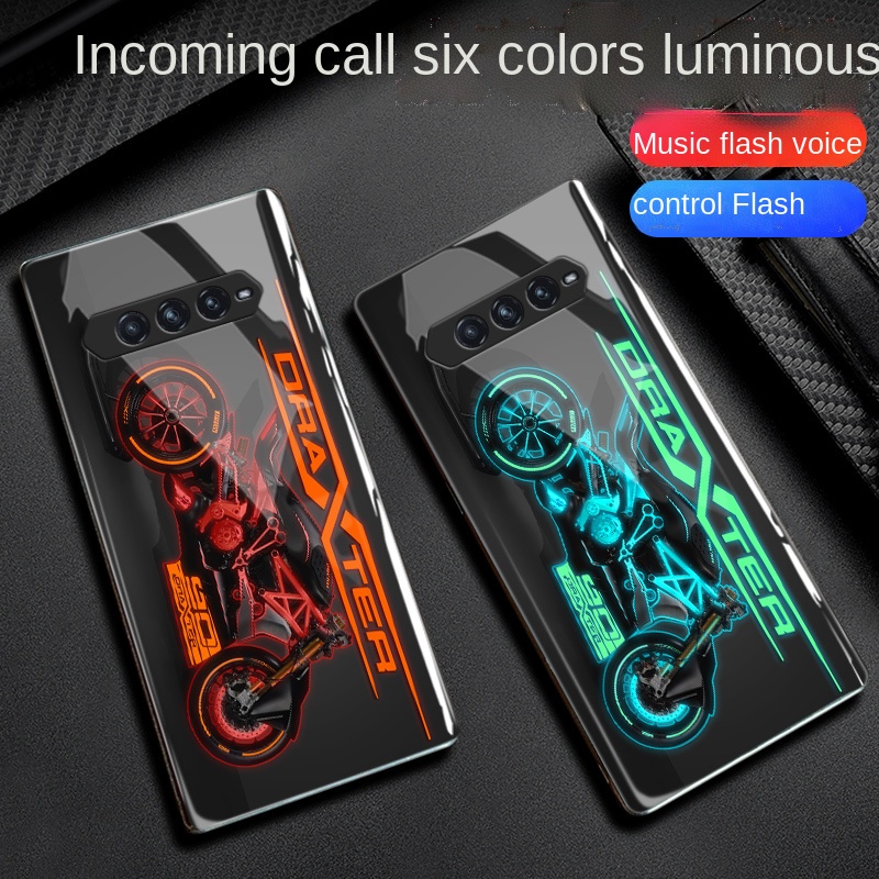 Black Shark 4pro Mobile Phone Shell Glass 4 Call Luminous 4por Back