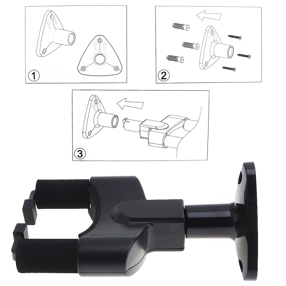 Stand Display Gantung Dinding Bahan Spons Lembut Untuk Gitar Bass Ukulele Biola