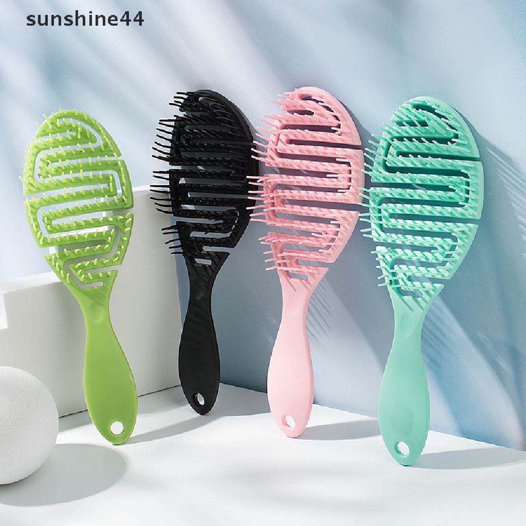 Sunshine Sisir Pijat Kepala Basah / Kering Bentuk Tulang Rusuk