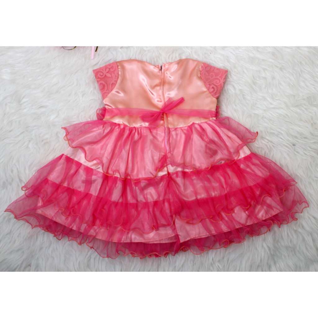 Dress Kids 375 /Gaun Pesta Anak Elegant/Dress Anak Bayi Brukat/Baju Ulang Tahun Terbaru/Kasual Dress
