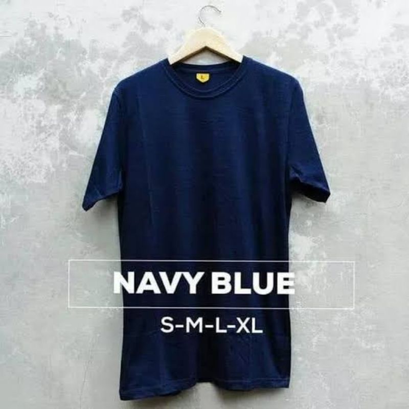 KAOS POLOS KAOS POLOS WARNA NAVY BLUE