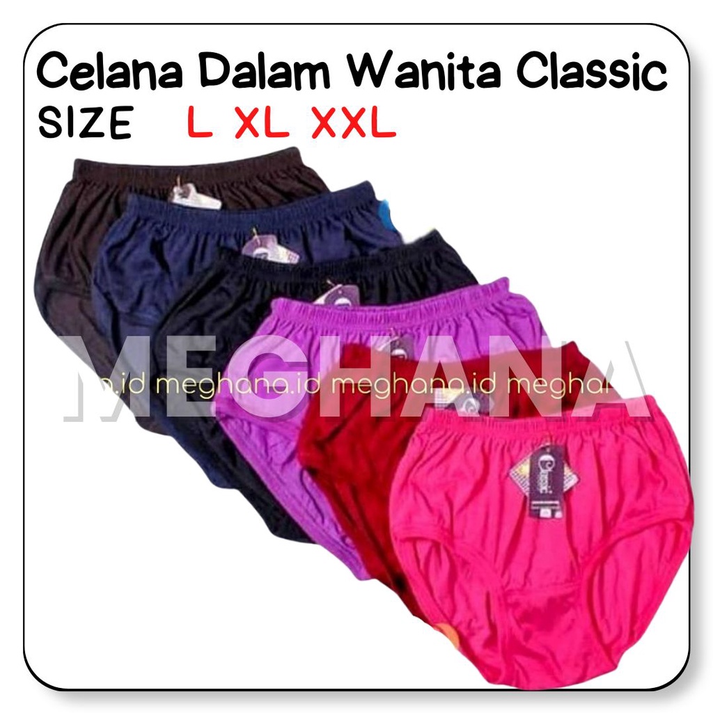 1 pcs celanadalamwanita / cdwanita / LINGERY cd wanita katun / CLASSIC SIZE XXL / bahan lembutnyaman
