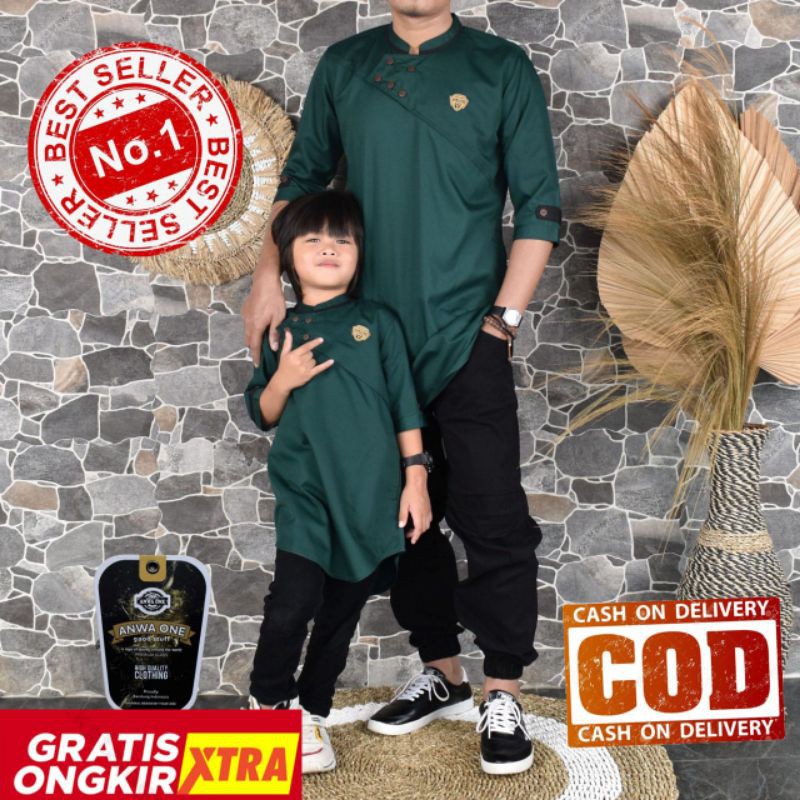 Koko QURTA Kancing samping Original ANWA ONE/Asli Bandung