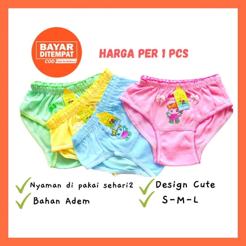 Cd Celana Dalam Anak Perempuan Bayi Balita Kids Celana Dalam Boxer Anak Perempuan Kancut Cawet Anak