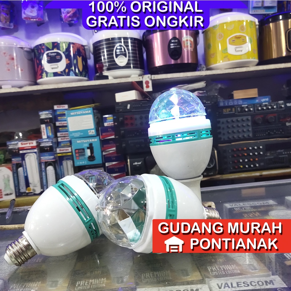 Lampu Disco Putar / Lampu Warna Warni Putar