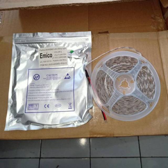 Lampu Led Strip SMD 3528 IP44 DC12V 5 Meter