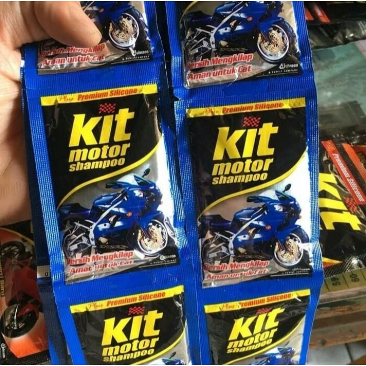 GHM - BISA COD KIT SHAMPO SABUN CUCI MOTOR KIT MOTOR SHAMPO PACK BIRU