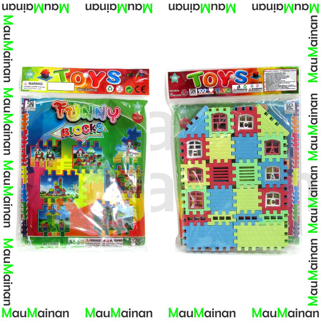 Mainan Puzzle Rumah | Funny Block