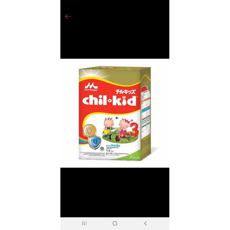 Morinaga Chilkid 3 chil kid vanila 800gr
