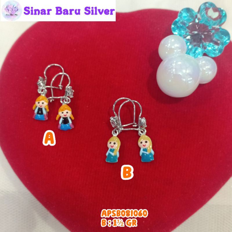 SinarBaru Anting Silver925 frozen perhiasan anting perak lapis emas