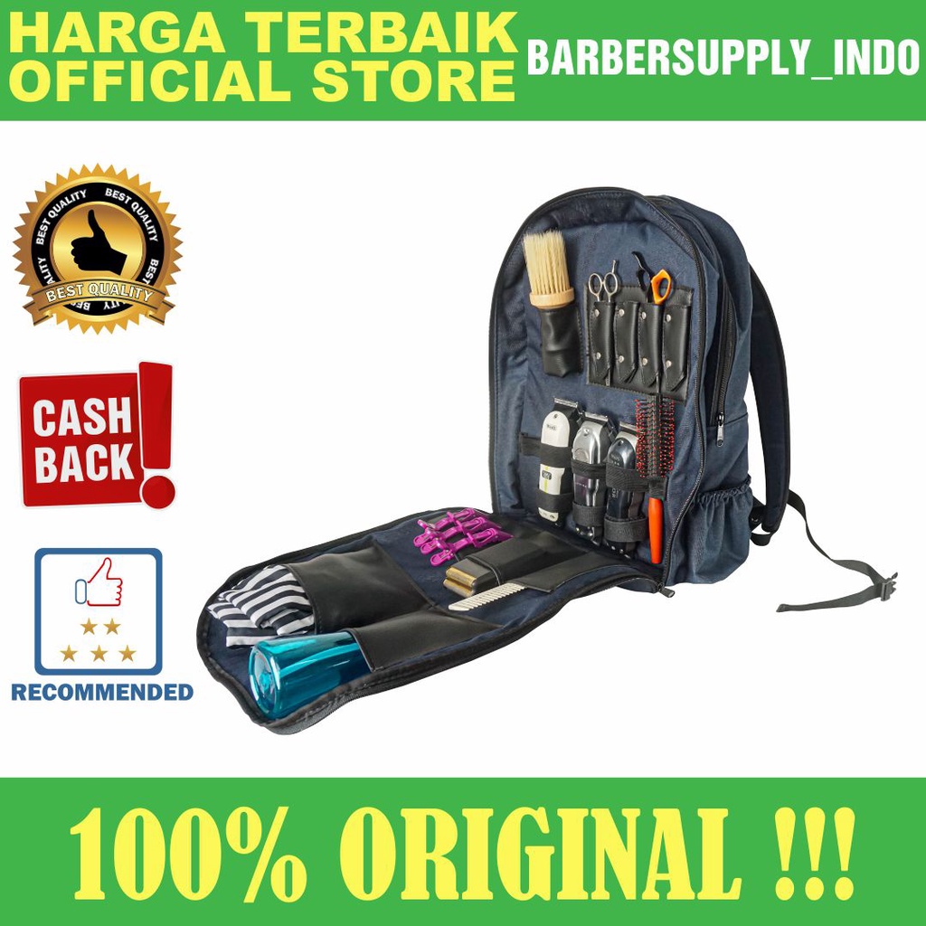 TAS ALAT CUKUR RAMBUT WAHL BACKPACK KOPER MESIN CUKUR RAMBUT WAHL