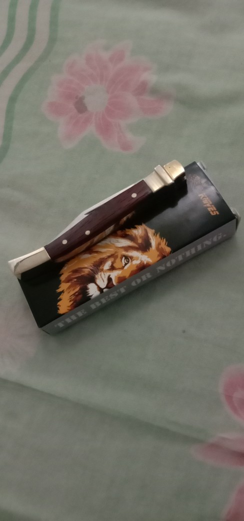 Pisau Knives Sr118a/ Pisau Lipat Kecil Saku/ Mini Knife Handle Tembaga Original