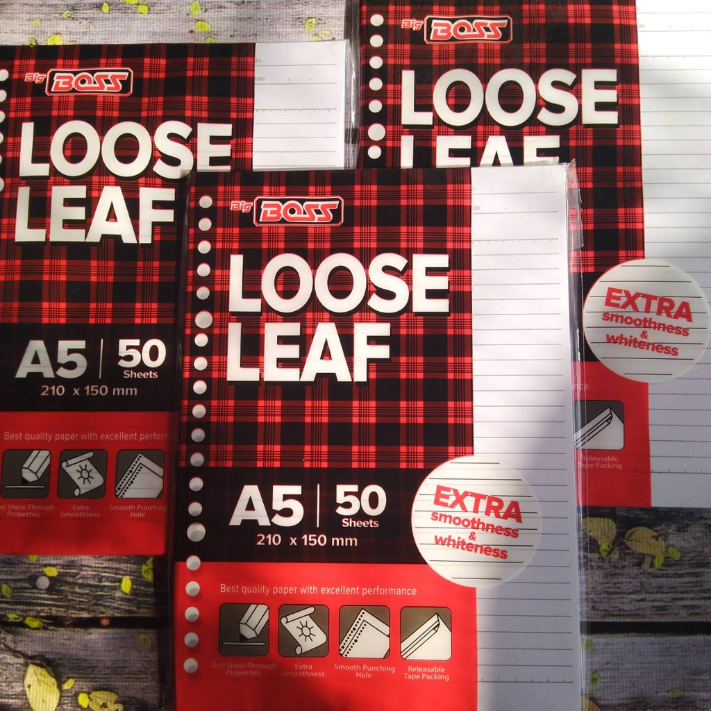 

ISI BINDER A5/LOOSE LEAF BINDER A5 MURAH (50 lembar)