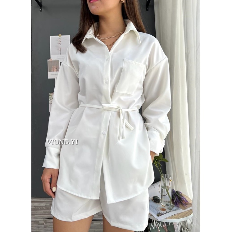 Setelan Wanita Terbaru Bahan Cott Import Premium / Set Cewek Korea / One Set Celana Pendek E03