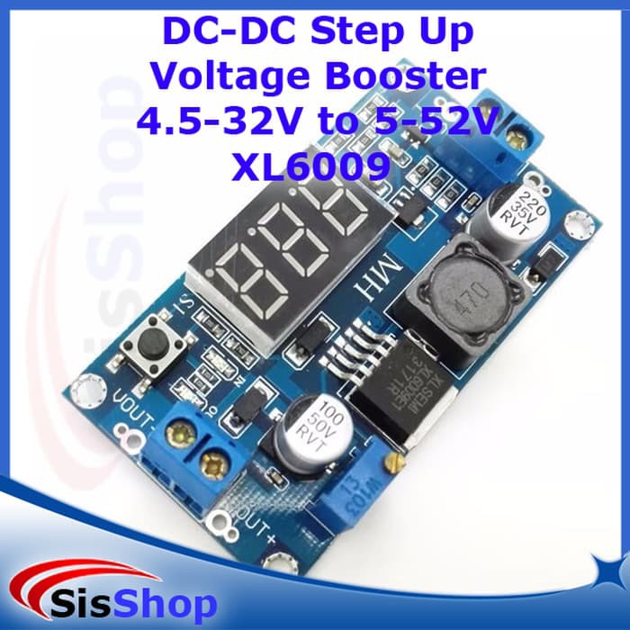 DC-DC STEP UP VOLTAGE BOOSTER XL6009 LED DISPLAY VOLT METER