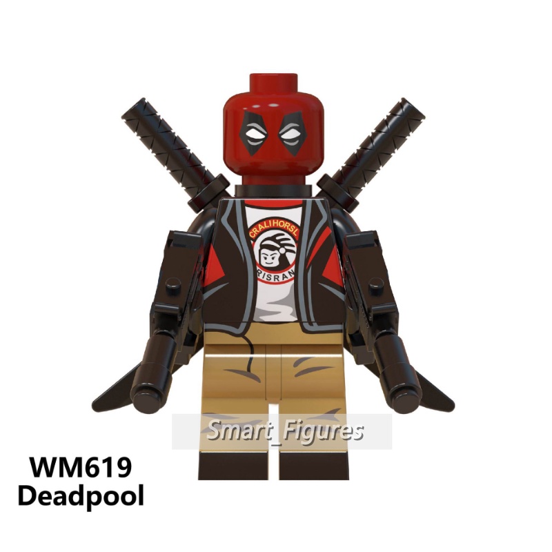 Mainan Action Figure Deadpool Seri Doctor Samurai Painter Punk Marvel Mini WM6050 Untuk Hadiah