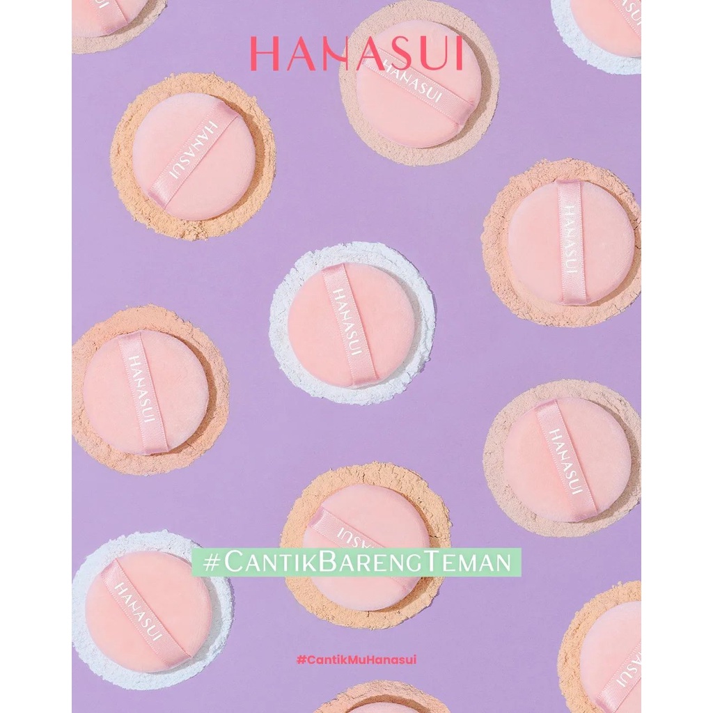 Hanasui Perfect Fit Setting Powder 12gr | Natural / Medium / Light / Translucent Bedak Base Makeup