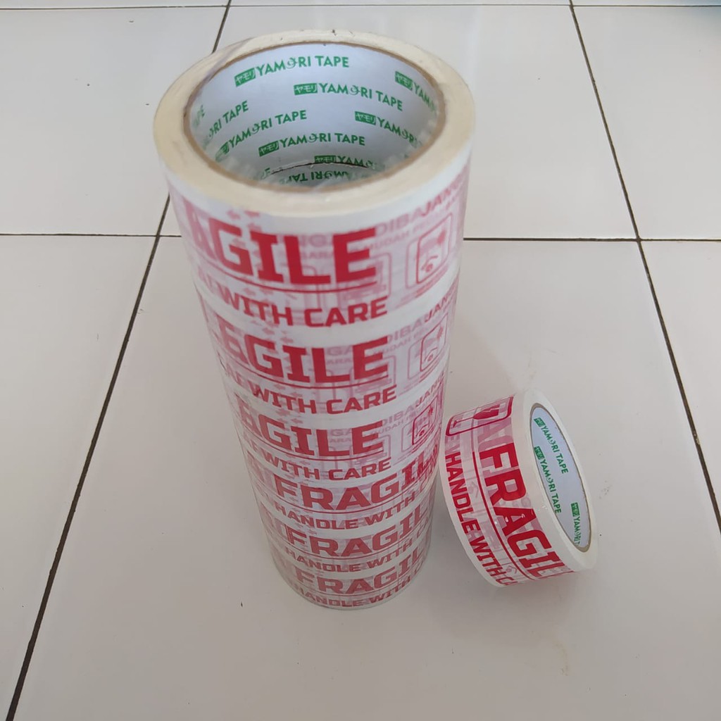 

Lakban Fragile Fragil Putih Super Kuat Isi 6 2 Inch/50 Yard Murah Berkualitas Efektif Onlineshop Olshop Ollshop Packing Paket