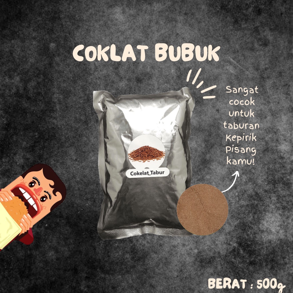 BUMBU TABUR COKLAT / CHOCOLATE SEASONING / BUMBU TABUR KEREIPIK PISANG 500Gram