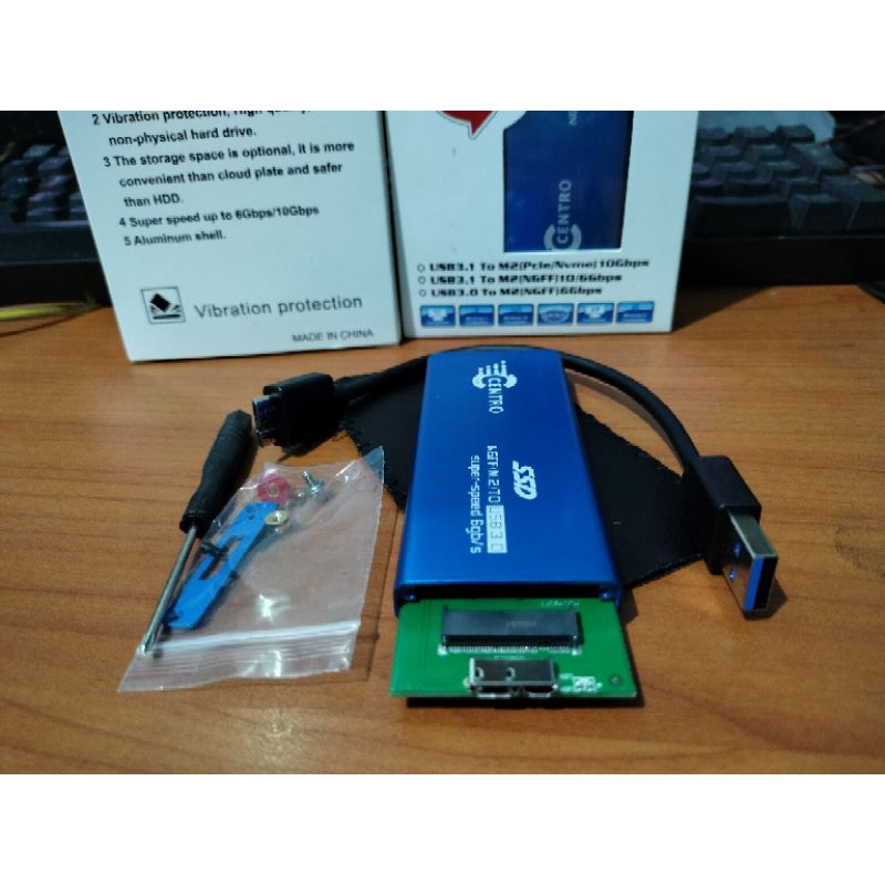 CASING SSD M.2 NGFF SATA USB3.0 - SSD Enclosure