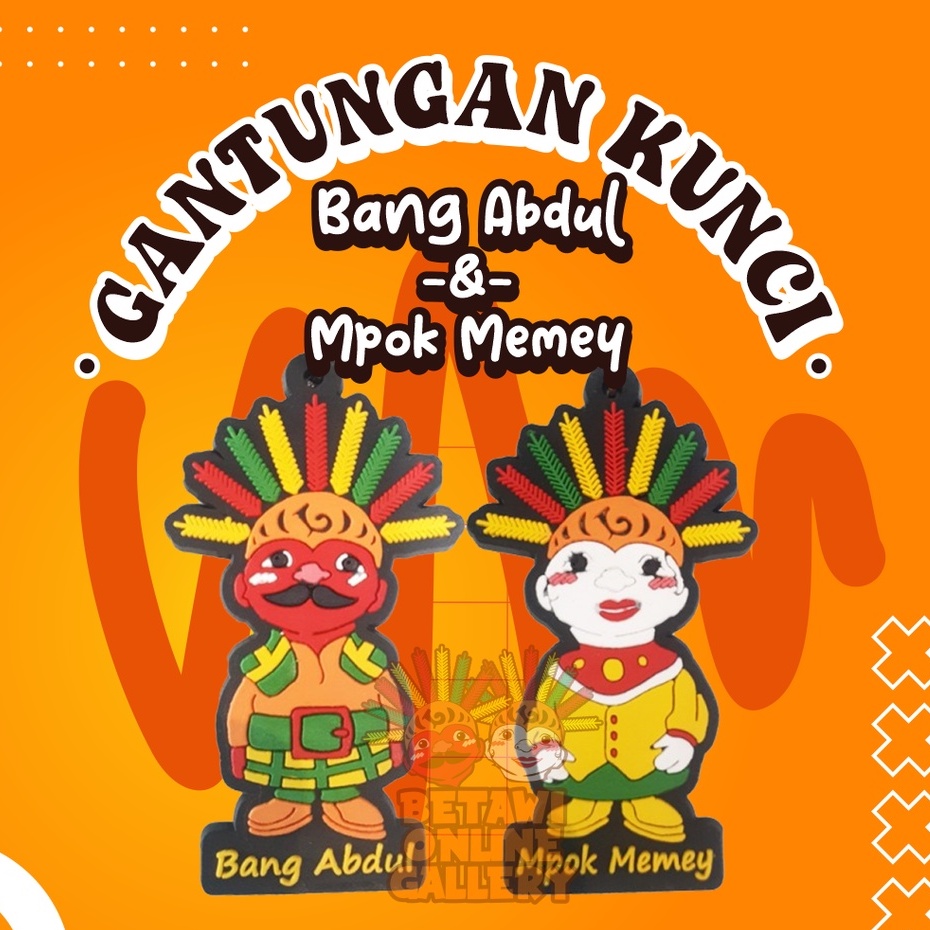 Gantungan Kunci Ondel Ondel Motif Maskot Betawi Online