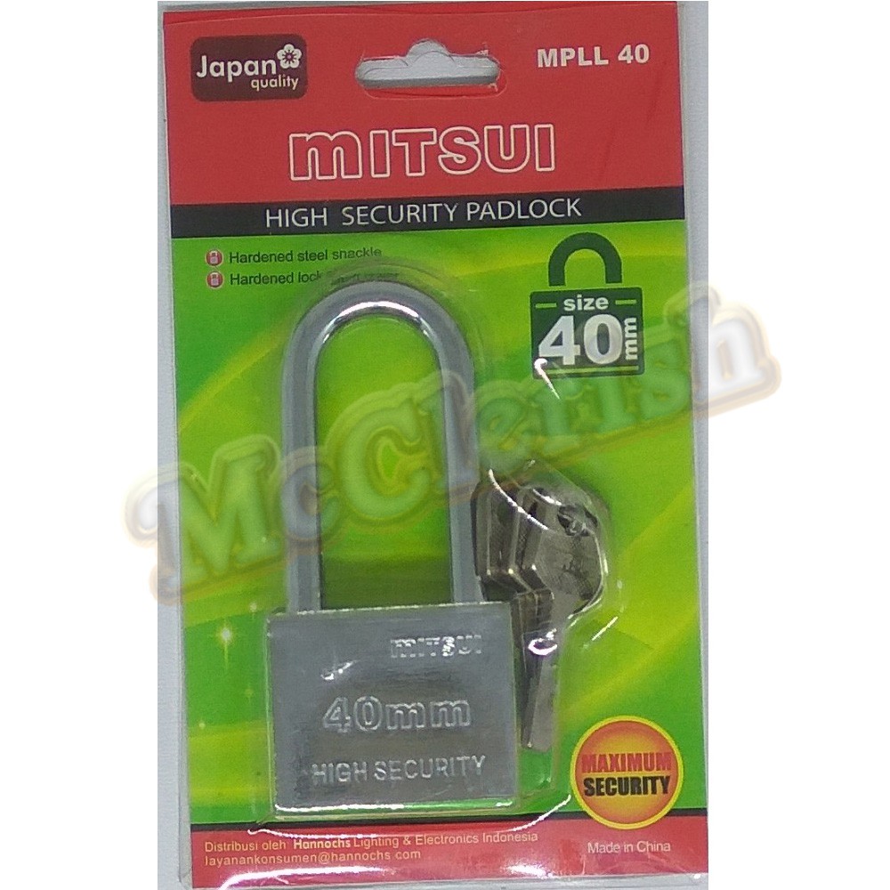 Gembok Mitsui MPLL 40 - 40mm / Padlock Mitsui