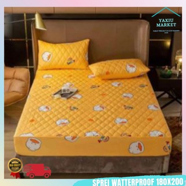 Sprei Waterproof / Sprei Protector bermotif / Sprei anti air ukuran 180x200CM SPREI WATERPROOF-BEBEK