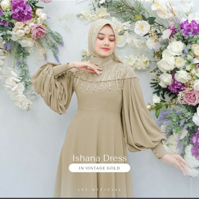 PROMOO !!! (RREADY STOK) GAUN TERBARU 2023 - gaun untuk kondangan lamaran pesta - Glacia dress brukat