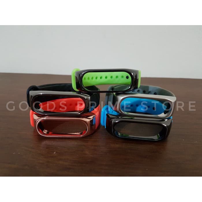 Strap Carbon Fiber 203 Metal Case Gelang Xiaomi Mi Band 2 Exclusive