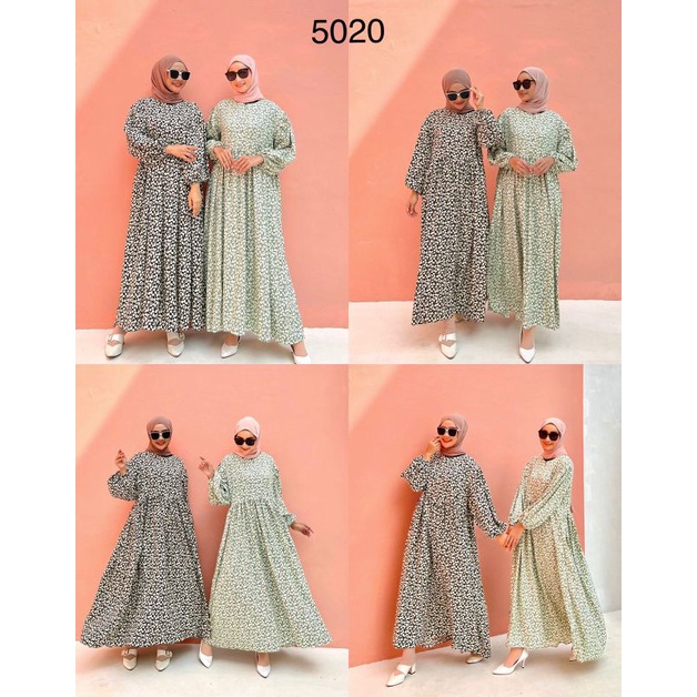 Daisy Alana Dress Jumbo / daisy midi dress / floral dress / korean daisy dress jumbo 5020