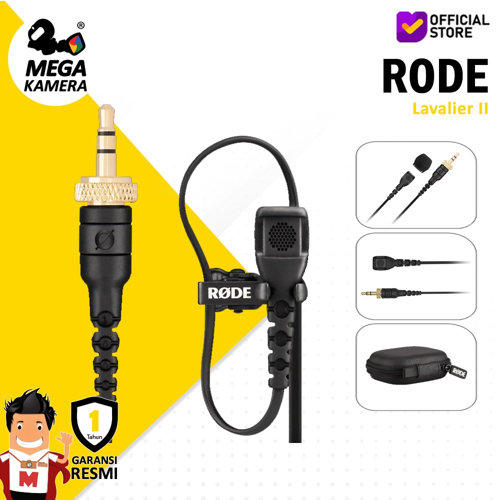 Rode Lavalier II Omnidirectional Lavalier Microphone 3.5mm jack TRS