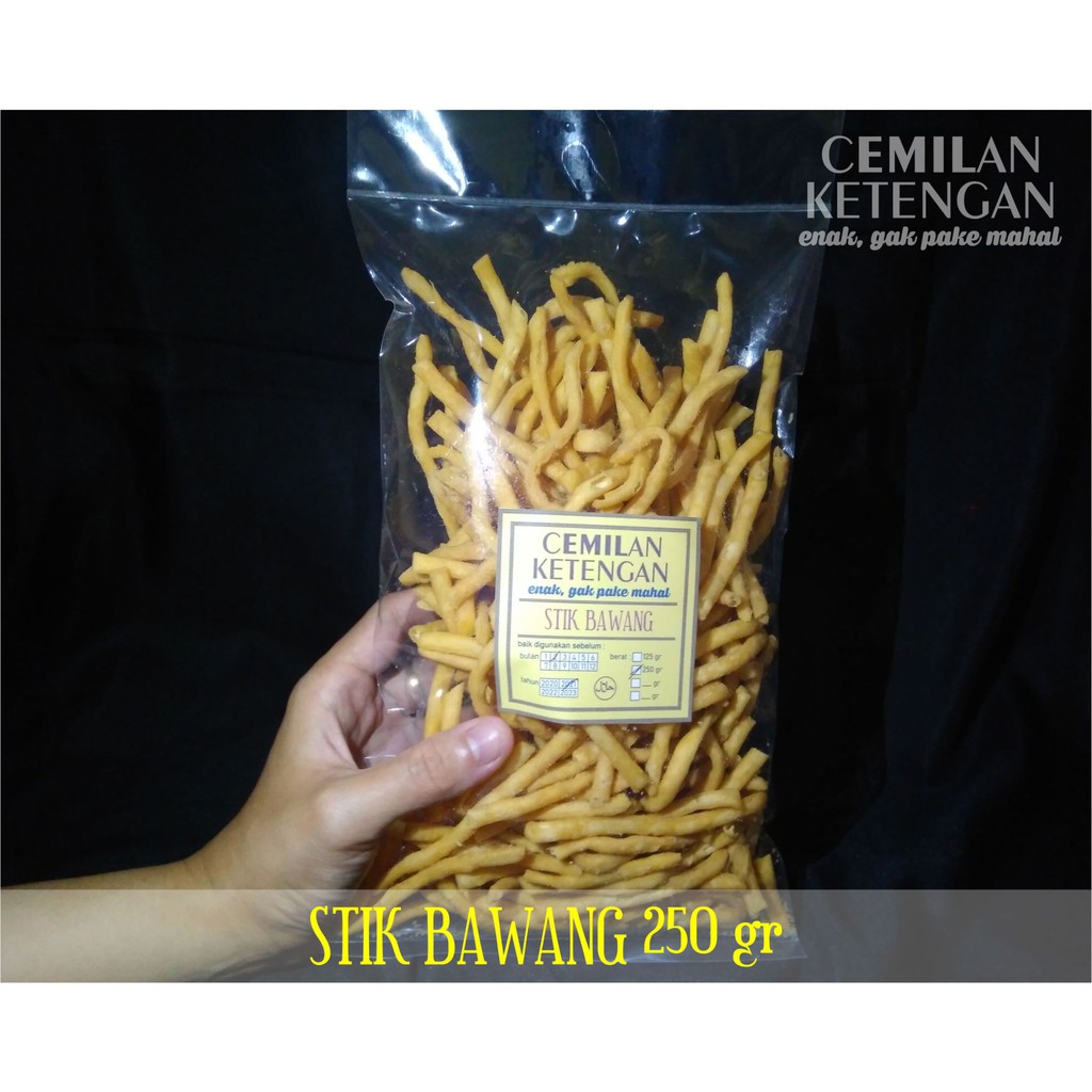 

STIK/STICK BAWANG 250 GR/CEMILAN KETENGAN/KRIPIK/KERIPIK