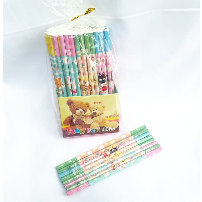 Pensil Kayu 2B Fancy Isi 100 Pcs