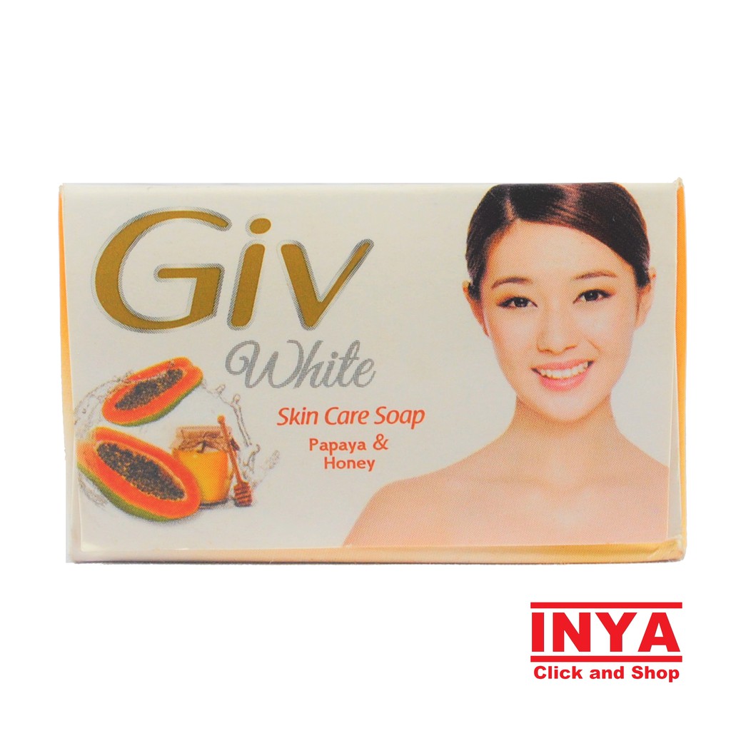 GIV PAPAYA &amp; HONEY WHITE SKIN CARE SOAP 76gr - Sabun Batang