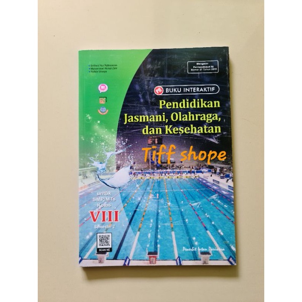 Buku lks / pr interaktif pendidikan jasmani olahraga dan kesehatan kelas VIII, 8 semester 2 intan pa