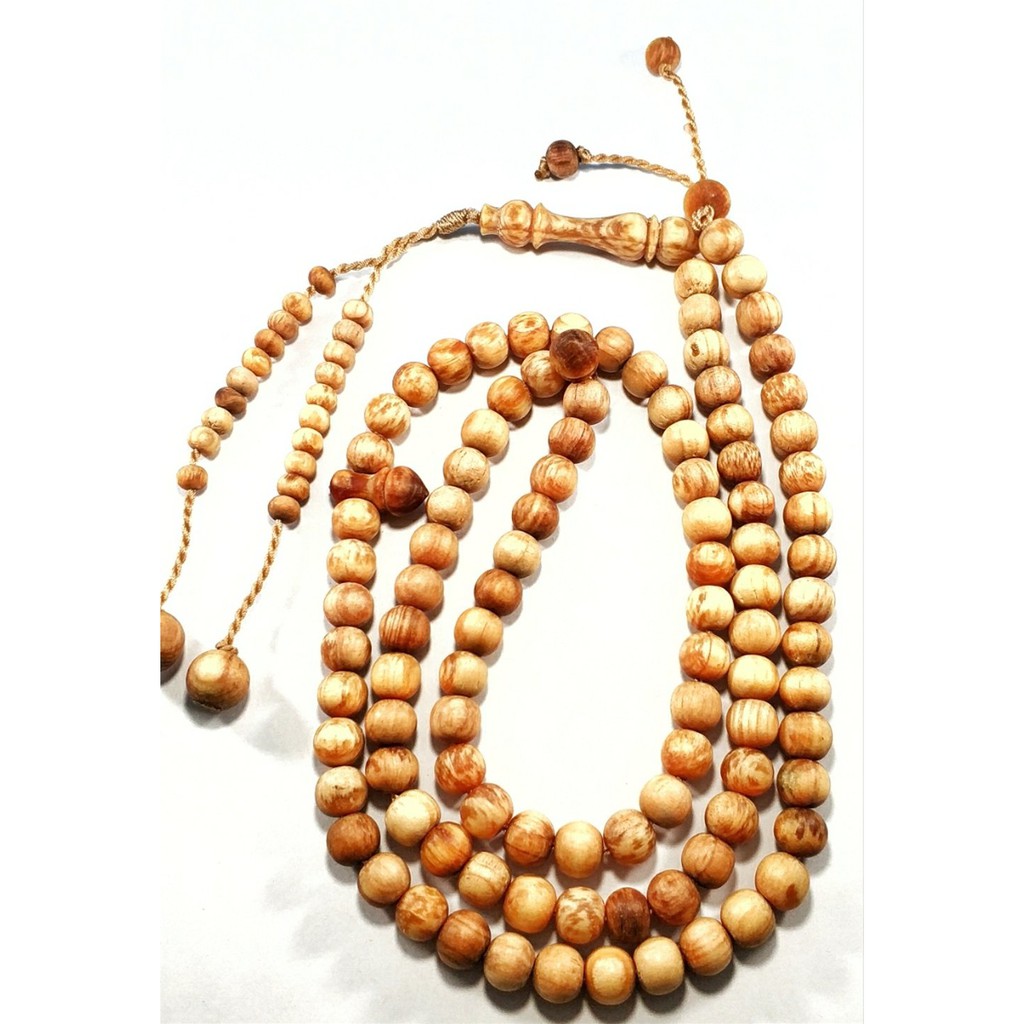 TASBIH KAYU PINEWOOD AMBER PINUS 10MM ASLI JAMINAN BERGARANSI