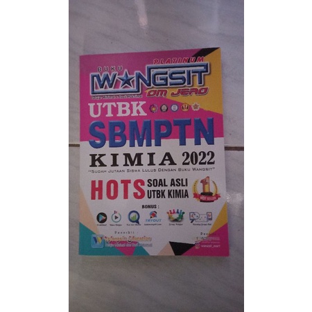 

preloved wangsit kimia saintek 2022