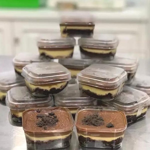 selusin kotak kosong harga 12 kotak mini dessert box mini tiramisu cup puding kotak cup plus tutup