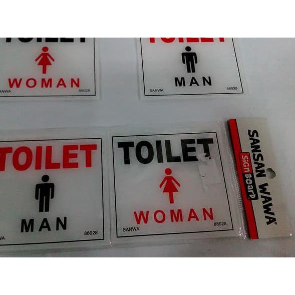 Label Toilet Tulisan Gambar Untuk Kamar Mandi Wc Pria Wanita Shopee Indonesia
