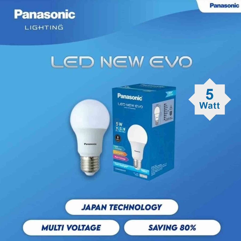 bohlam led Lampu Led Panasonic 5 watt putih