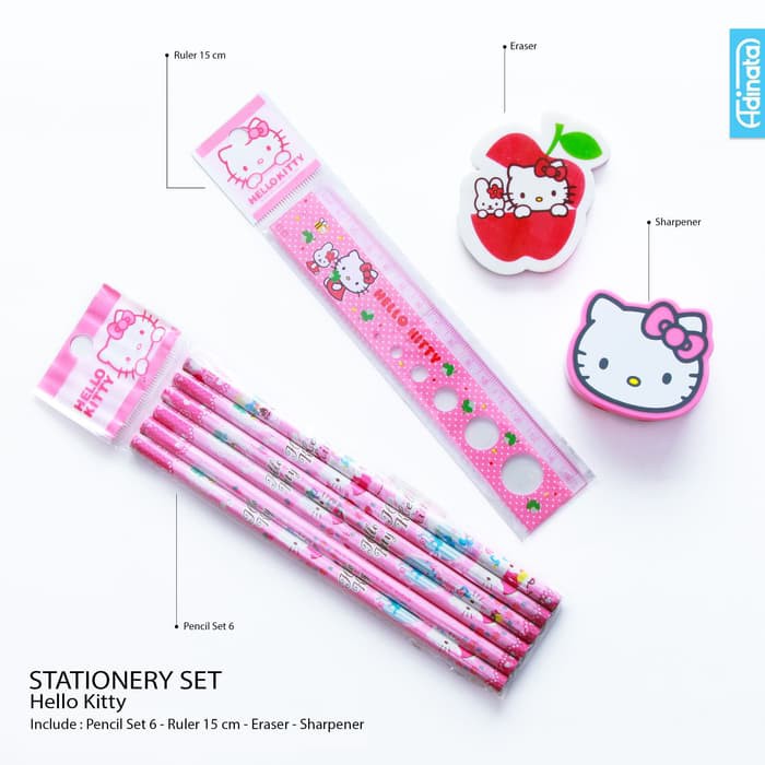 

Paket Alat Tulis - Paket Puzzle Anak - Paket Ujian Paket Stationery Hello Kitty (Isi 4 Item) / Set