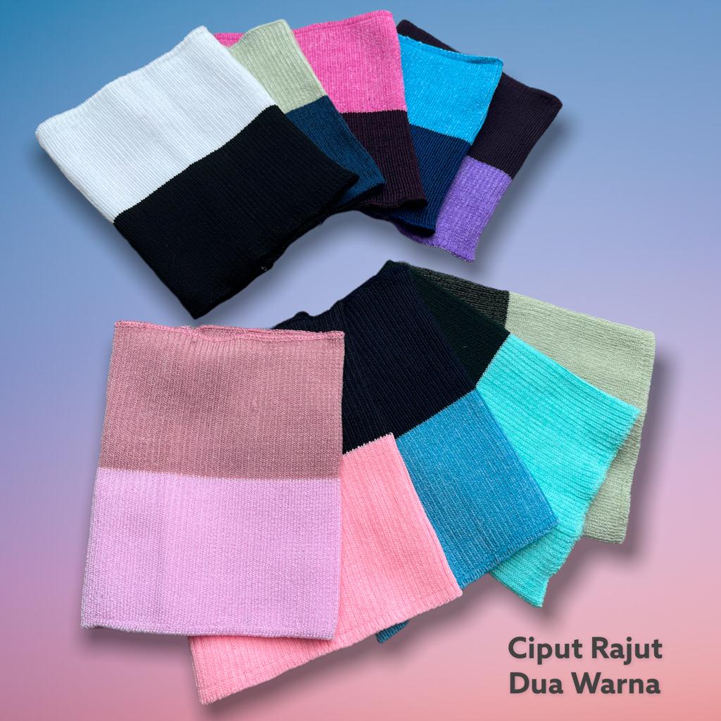 CIPUT BANDANA DALAMAN KERUDUNG RAJUT 1 WARNA