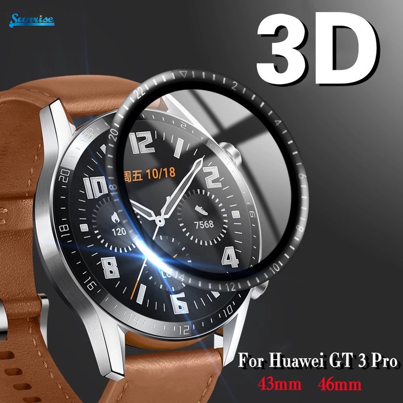 Pelindung Layar Full Cover HD 3D Anti Gores Resolusi Tinggi 46mm Untuk Huawei GT 3 Pro