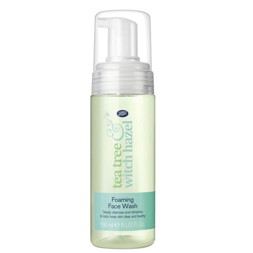 Boots Tea Tree &amp; Witch Hazel Foaming Face Wash 150ml