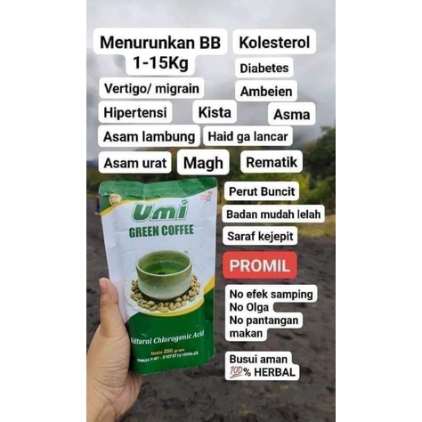 Umi Green Cofee/Kopi Hijau UGC/Kopi Pelangsing/Kopi Hijau Pelangsing 100% ori/UGC