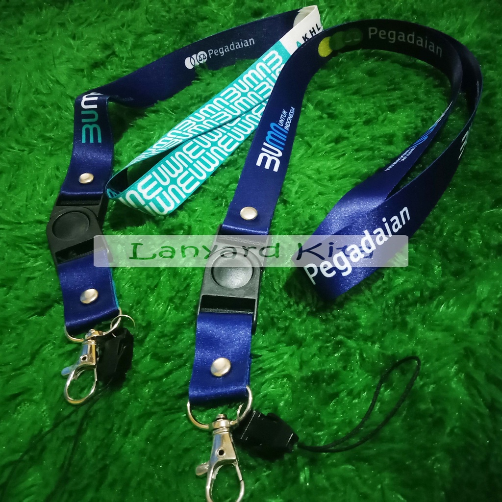 TALI LANYARD ID CARD PRINTING motif PEGADAIAN