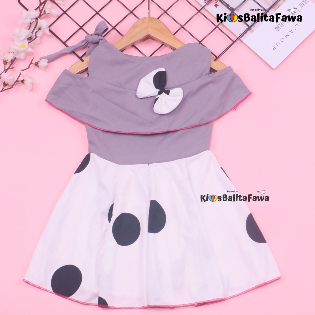 Dress Rachel uk 1-2 Tahun / Dres Kensi Pakaian Export Quality Anak Perempuan Gaun Baju Pesta