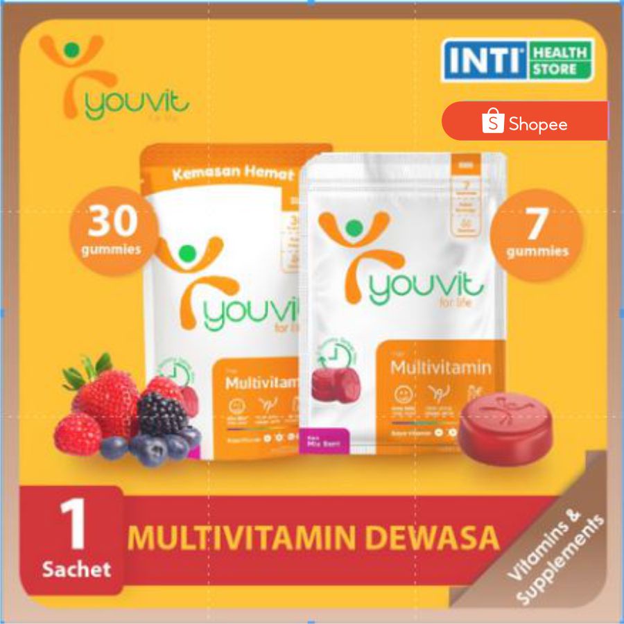 Youvit | Multivitamin Dewasa | 7 day | 30 day | Vitamin Dewasa