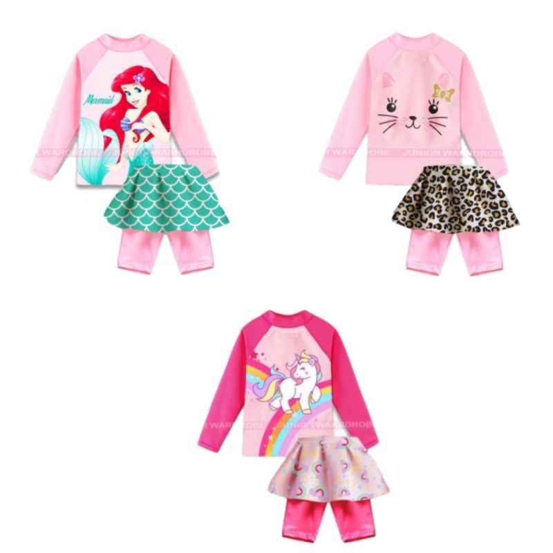 Baju Renang Anak Perempuan Cewek ABG JW266 Teen Girl 8 9 10 11 12 13 Tahun SD SMP