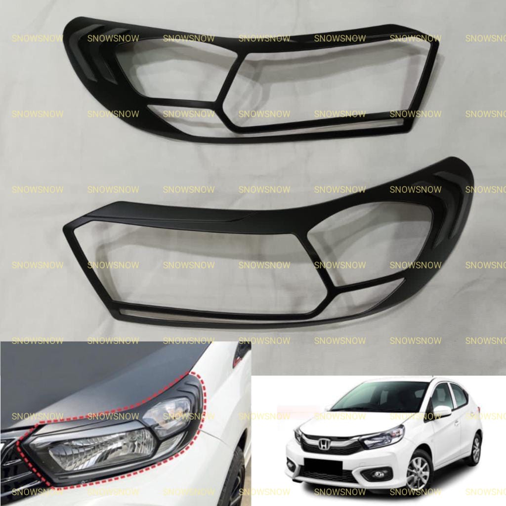 Paket Garnish Depan Belakang Outer Handle Tank Cover All New Brio 2018 2020 2022 UP Hitam Doff